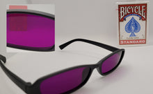 Load image into Gallery viewer, Infrared IR Black Plastic Sunglasses and a deck of marked Cards

